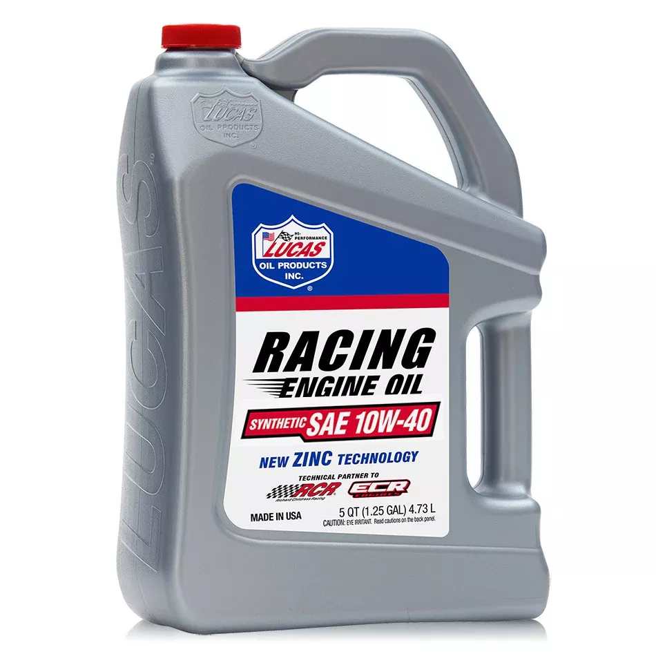 Lucas Oil Products - 10w40 Synthetic Racing Oil 5 Quart Bottle