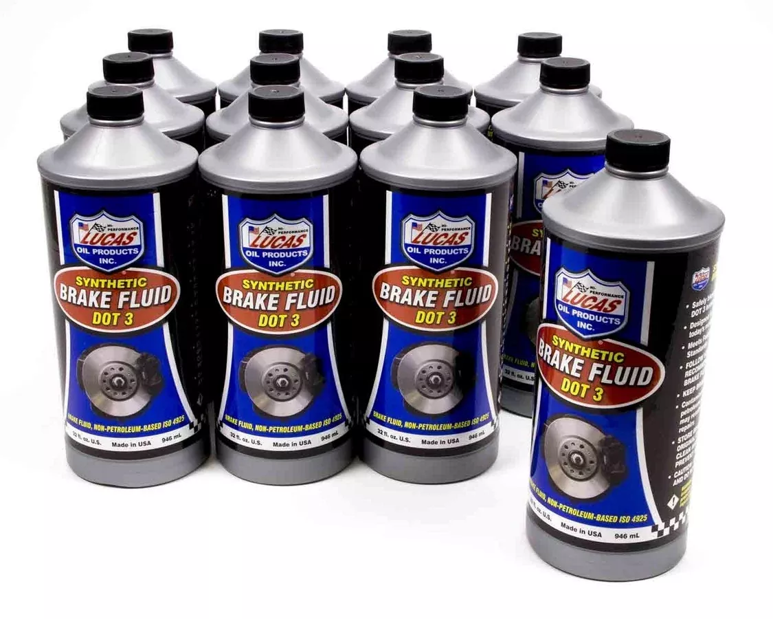 Lucas Oil Products - Brake Fluid Dot 3 Case 12x1 Qt