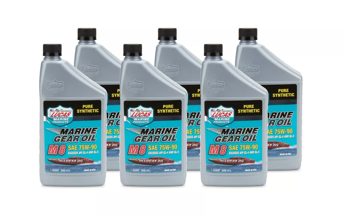 Lucas Oil Products - Marine Gear Oil M8 Case 6 x 1 Quart