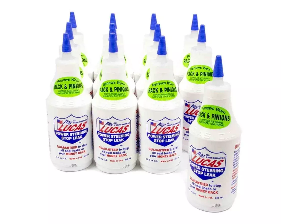 Lucas Oil Products - Power Steering Stop Leak Case/12-12oz