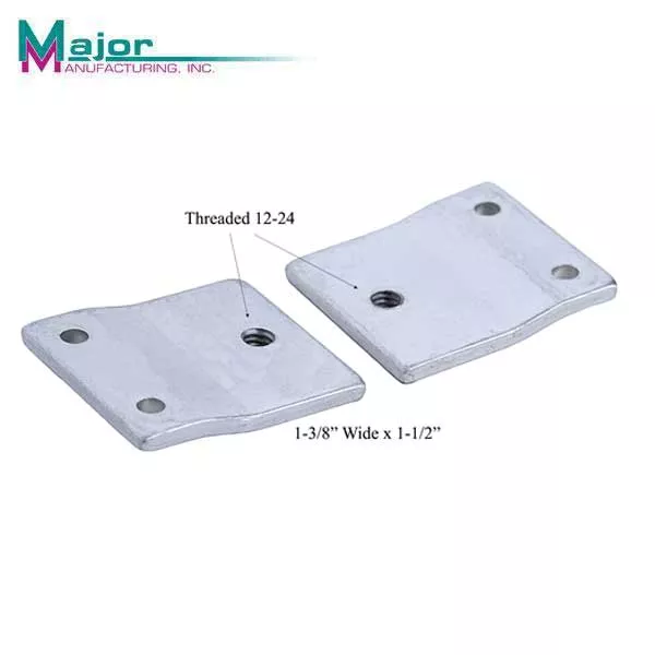 Major Mfg - LMB-05 - Lock Mounting Bracket For ASA Strikes Threaded 12-24 - 1-1/4” x 4-7/8”