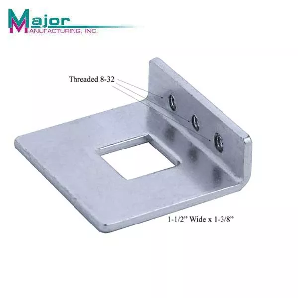 Major Mfg - LMB-06 - Replacement Steel Rod Flush Bolt Guide - Square Hole