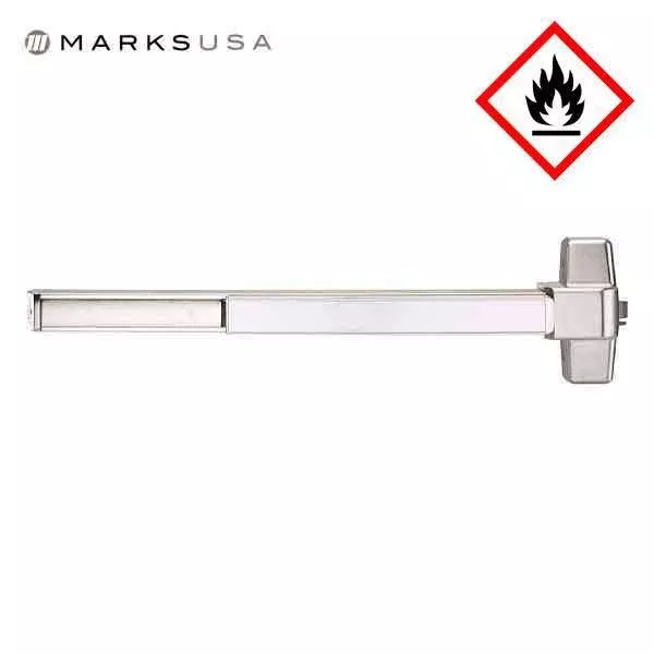 Marks USA - M9900F - Rim Panic Exit Device - 32D Satin Stainless -36" - Grade 1 - Fire Rated