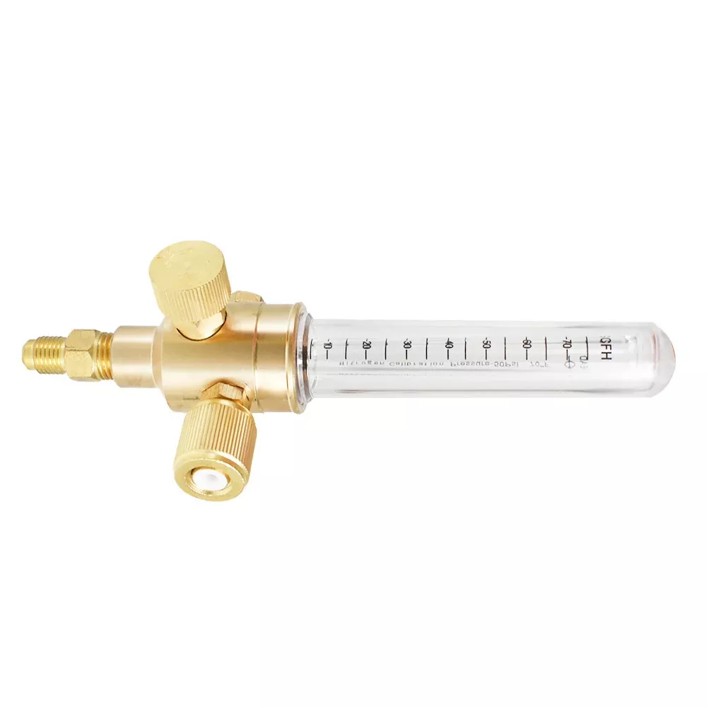 Max inlet Pressure 50 PSIG Precision Brass Body Construction Nitrogen Flow Meter