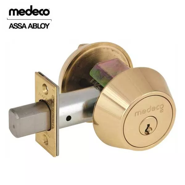Medeco - 11JR503 - Maxum Residential - M3 BiLevel - 5-Pin - Single Deadbolt - 2-3/8" - DL Keyway Pinned - 26 - Satin Chrome - Grade 1