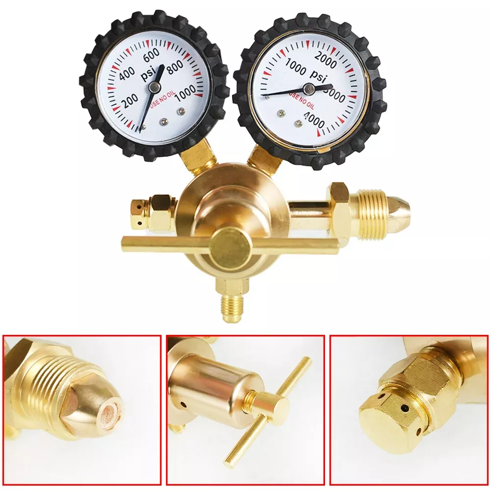 Nitrogen Regulator with 0-800 psi Delivery Pressure 1/4" Flare Output