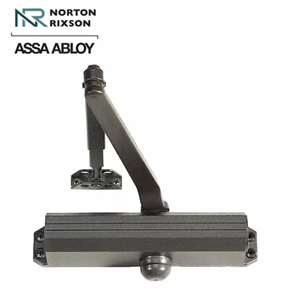 Norton - 1604 - Tri-Packed Manual Door Closer - Back Check Function - PA Bracket/Regular/Top Jamb - Size 4 - Dark Bronze - Fire Rated - Grade 1