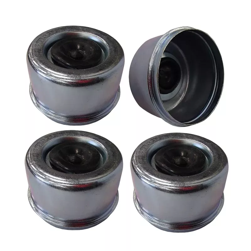 OD 2.72" 4 Pcs Grease Cap With Rubber Plug 21-43-1 for Trailer Axles E-Z Lube Spindle