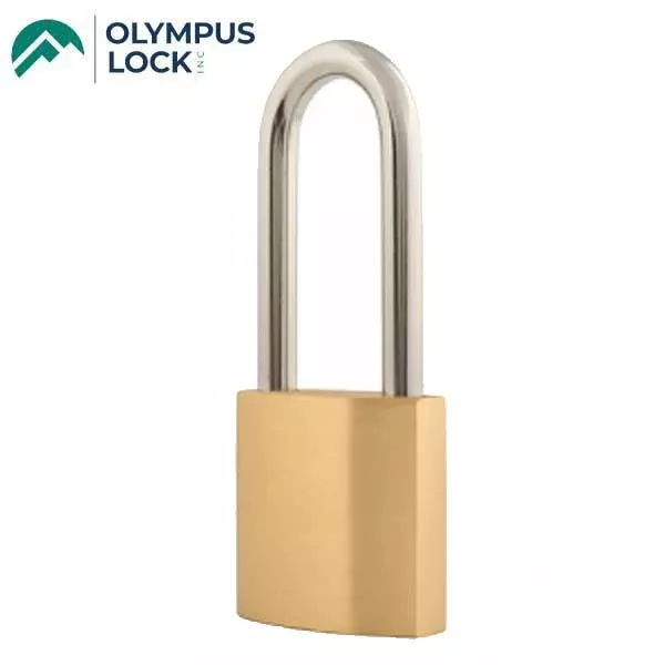 Olympus - CRB200 - Box Brass Padlock - Corbin / Russwin IC Cylinders - 2" Width -2-21/32”Shackle