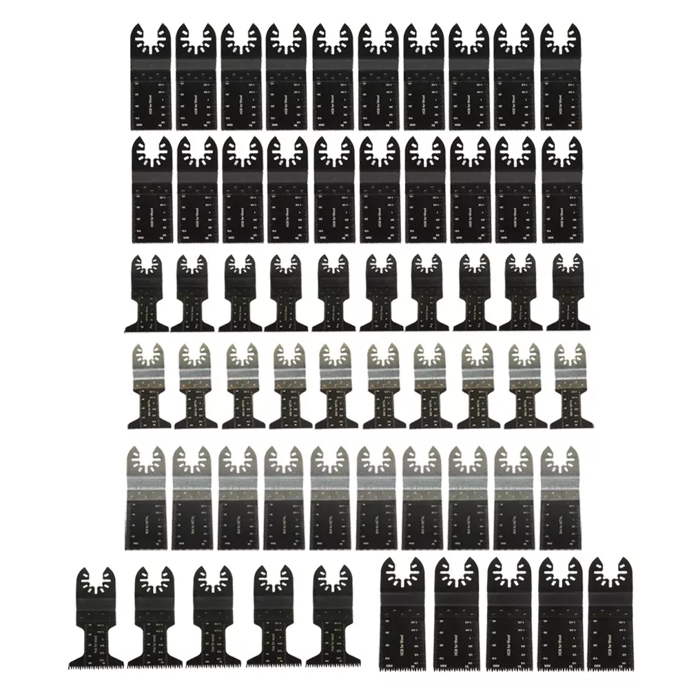 Oscillating Tool Blades Fits For Metal Wood Plastic Multitool Saw Blades 60 Pack