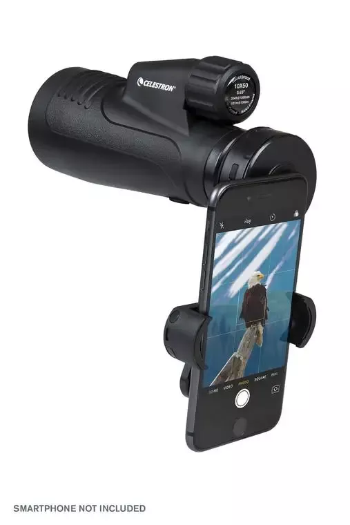 Outland X 10×50 Monocular w/ Smartphone Adapter