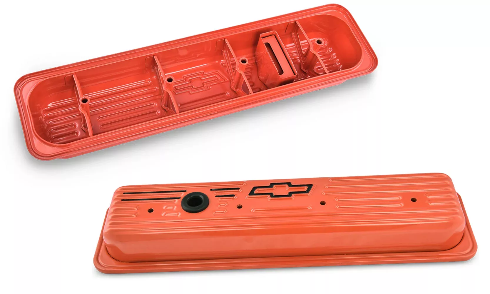 Proform - SBC Center Bolt Valve Covers Orange