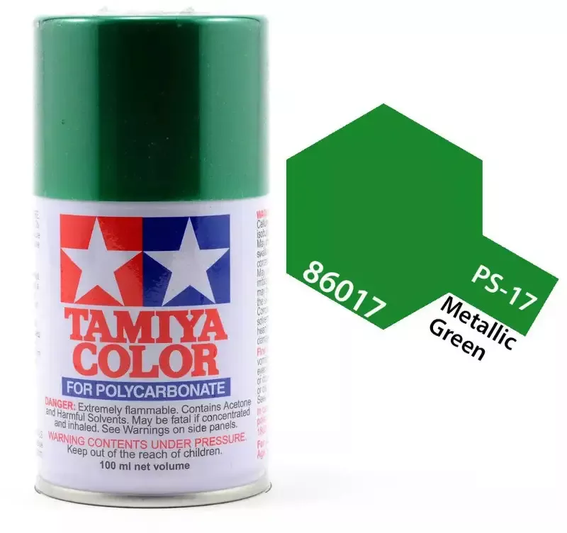 PS-17 Metallic Green Paint, 100ml Spray Can