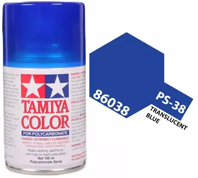 PS-38 Translucent Blue Paint, 100ml Spray Can
