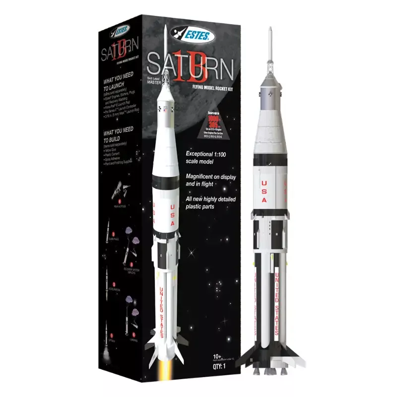 Saturn 1B SA-206 Model Rocket Kit: Master Skill Level