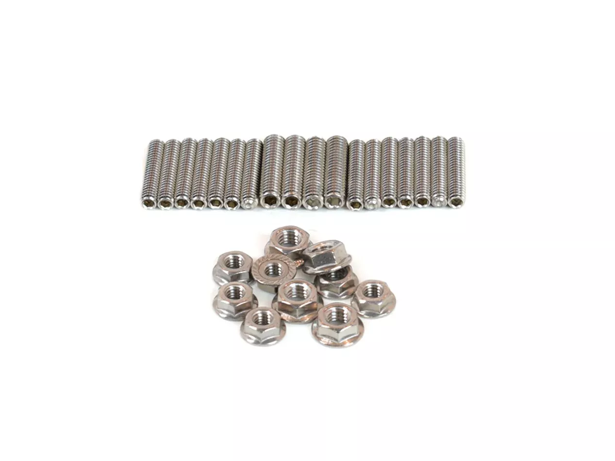 SBC Oil Pan Stud Kit Stainless 6pt