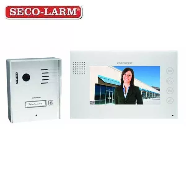 Seco-Larm - ENFORCER - Hands Free - Color Video Door Phone - Nighttime Operation - Microphone & Speaker