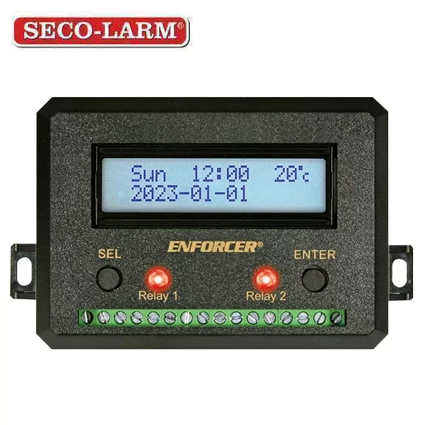 Seco-Larm - ENFORCER SA-027HQ - 365-Day Annual Timer - w/ Two Relay Outputs -100 Programmable Events