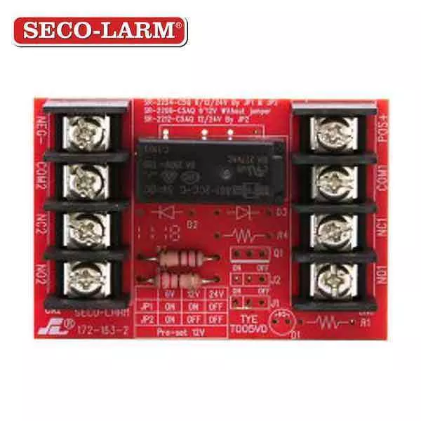 Seco-Larm - Relay Modules - 12/24VDC Trigger Voltage - One 5A Form C DPDT Relay