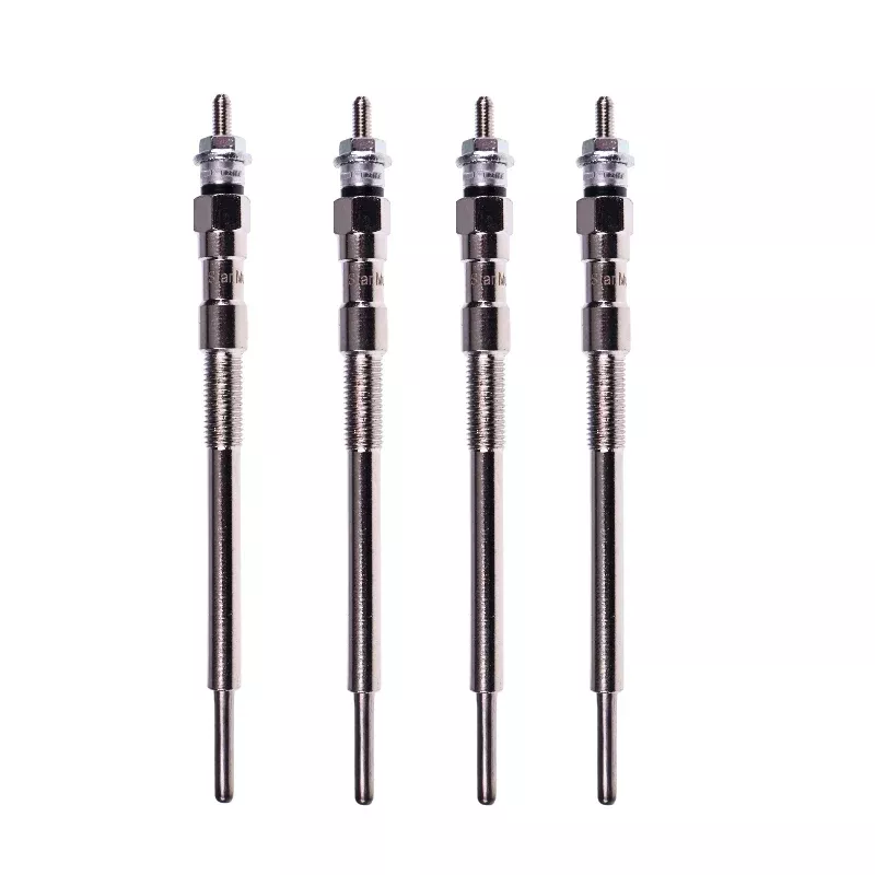Set of 4 Glow Plug 1J705-65510 for Kubota Engine V2607 Excavator KX057-4 KX057-5 U55-4 U55-5 Loader SVL65-2 SSV65 SSV65C R530 R540 R630 R640