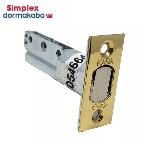 Simplex - 20206 - Deadbolt Assembly- 2 3/8" Backset - Simplex 7108 Series - Bright Brass