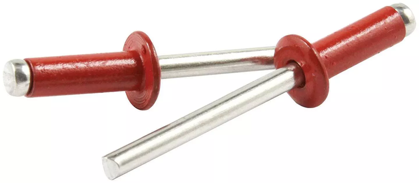 Sm Hd Rivet Red Alum 250pk