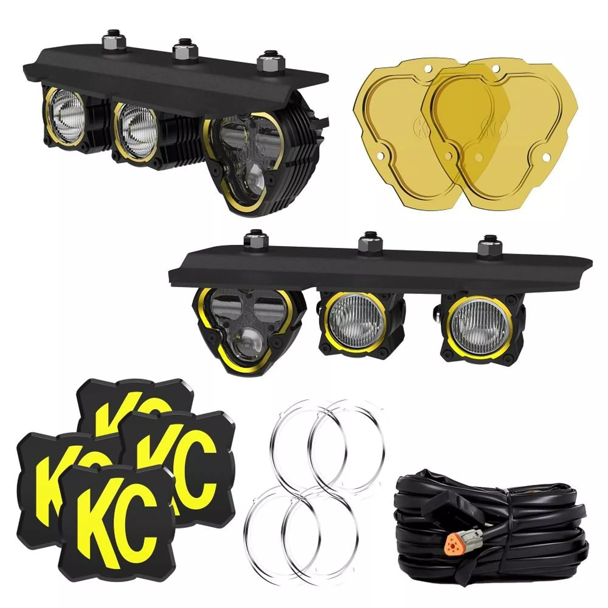 Three Light Fog Pocket Kit 21- Ford Bronco
