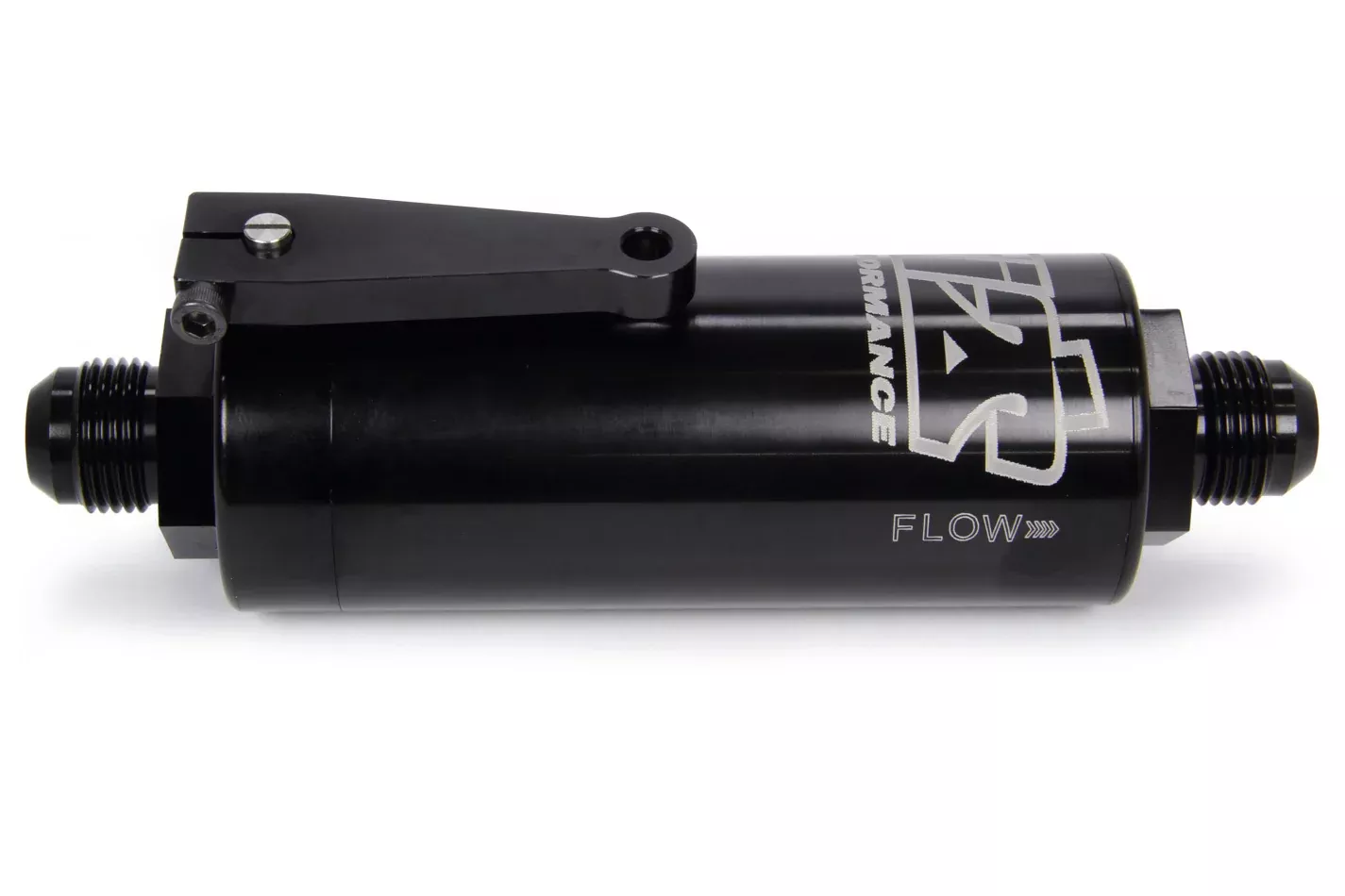 TI22 Performance - 10 AN Fuel Filter With Shutoff Black 100 Micron