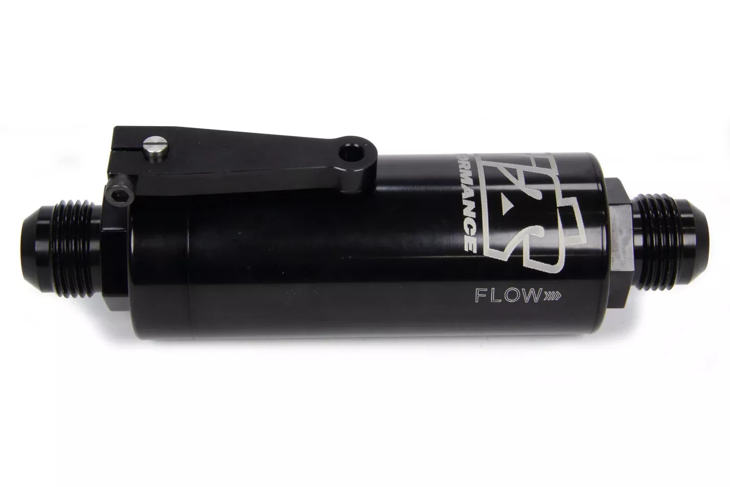 TI22 Performance - 12 AN Fuel Filter With Shutoff Black 100 Micron