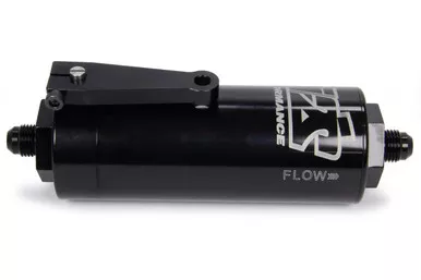 TI22 Performance - 6 AN Fuel Filter With Shutoff Black 100 Micron