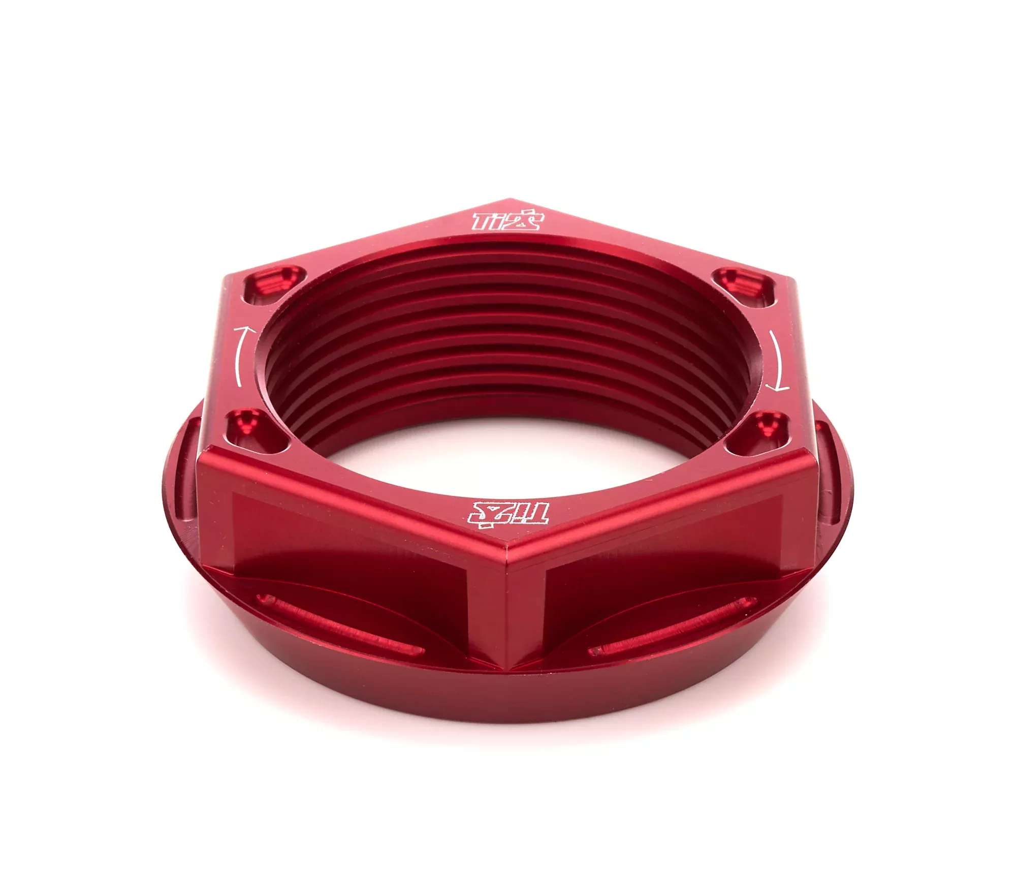 TI22 Performance - Axle Nut RH Lightweight Aluminum Red