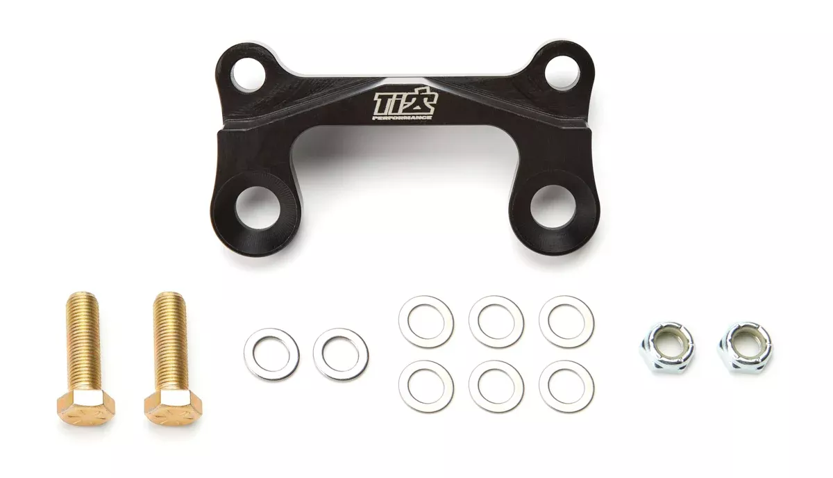 TI22 Performance - HD Brake Mount Front Black For 10in Rotor