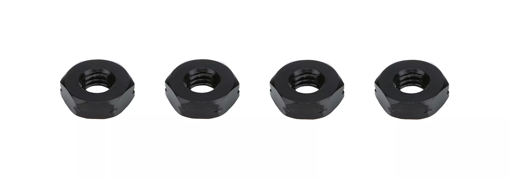 TI22 Performance - Jam Nuts LH 10-32 Black Aluminum 4 Pack