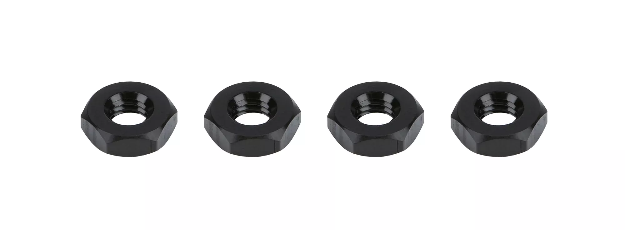 TI22 Performance - Jam Nuts RH 10-32 Black Aluminum 4 pack