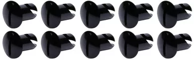 TI22 Performance - Oval Head Dzus Buttons .500 Long 10 Pack Black