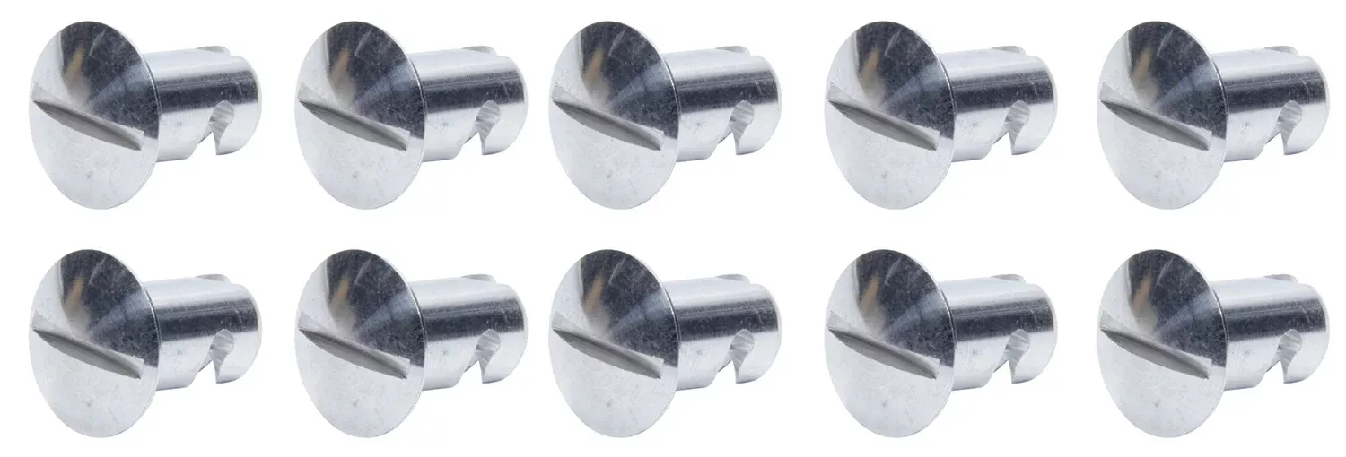 TI22 Performance - Oval Head Dzus Buttons .500 Long 10 Pack