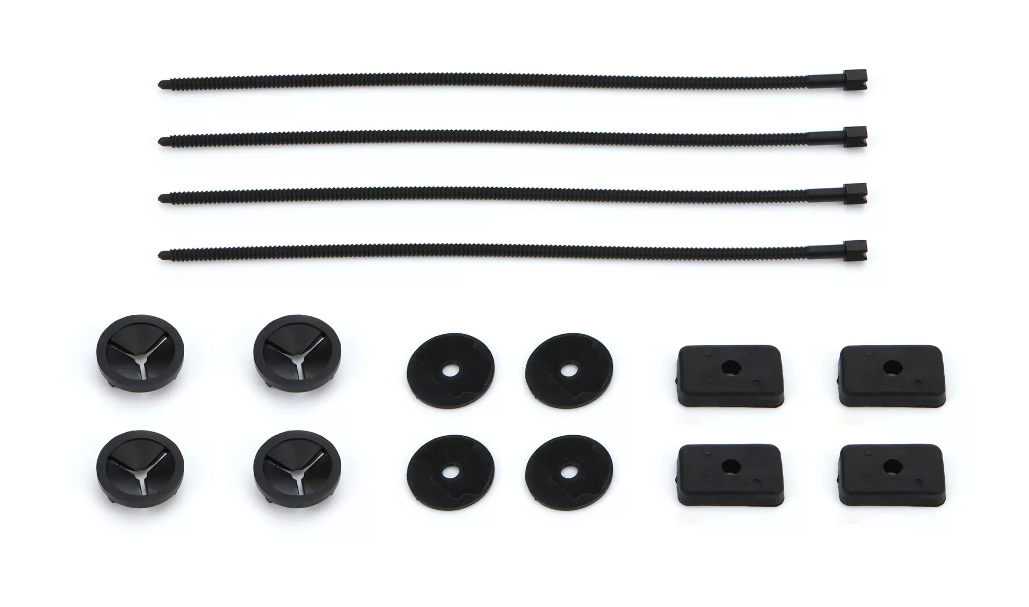 TI22 Performance - Radiator Screen Mounting Kit Ste of 4 Black Nylon