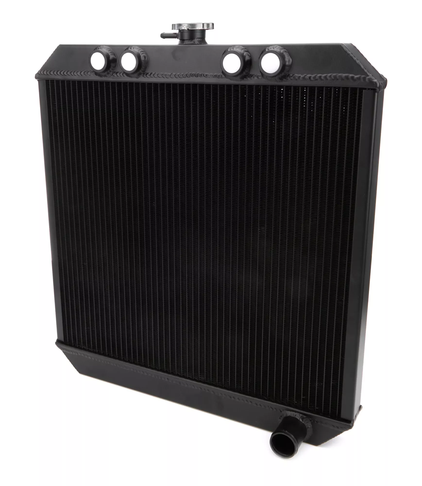 TI22 Performance - Sprint Car Radiator Down Flow Black 4 -10 Inlet