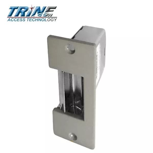 Trine - 005C - 3-1/2” Light Commercial Electric Strike - Intermittent - 8-16VAC - Satin Chrome - Fail Secure-Standard Action - Grade 1
