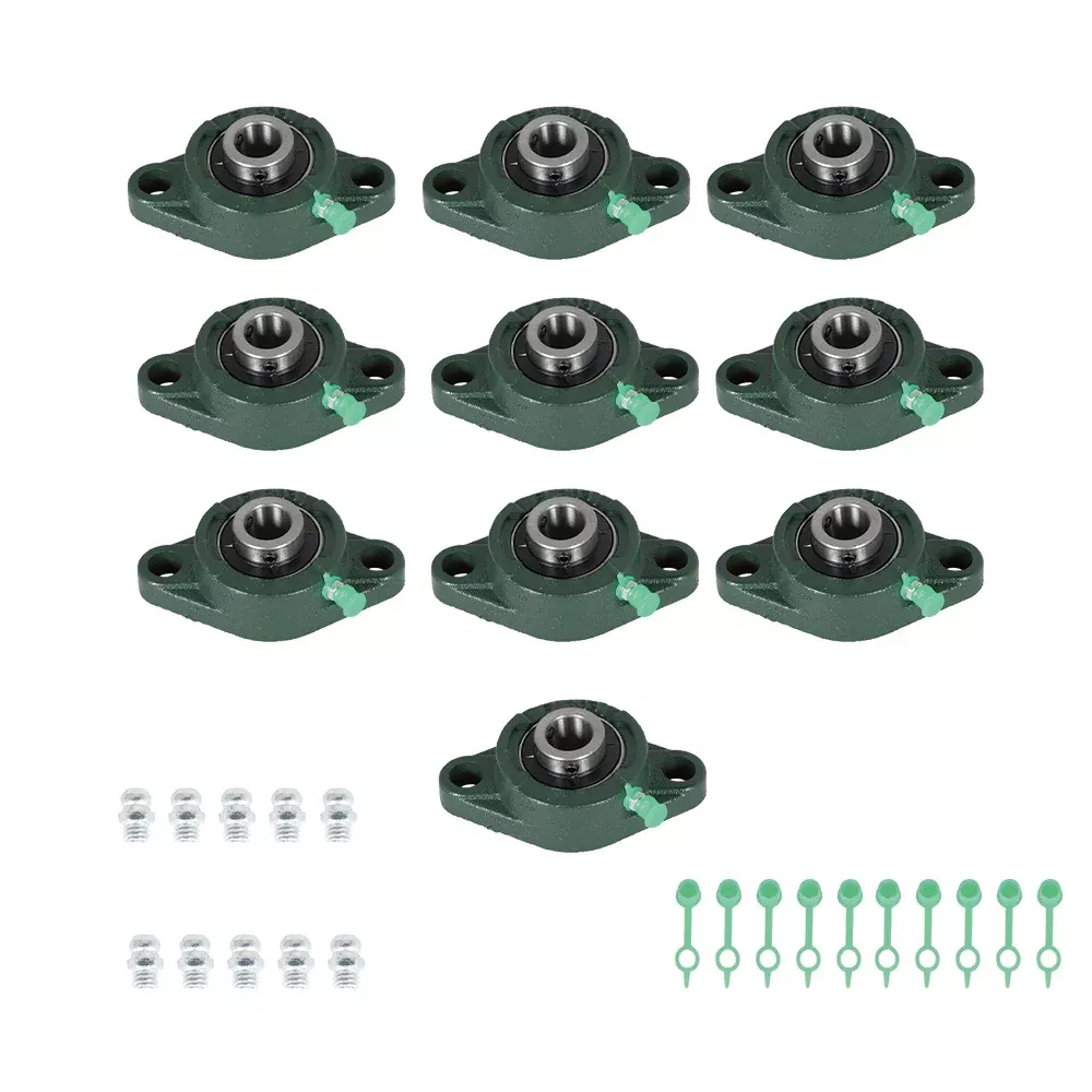 UCFL202-10 Solid BasePillow Block Flange Bearing 5/8" Bore 2 Bolt(10 PCS)