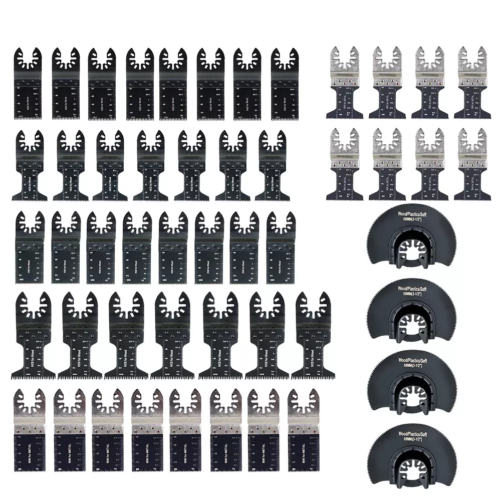 Universal For Metal Wood Plastic Cutting Oscillating Multitool Blades 50 Piece