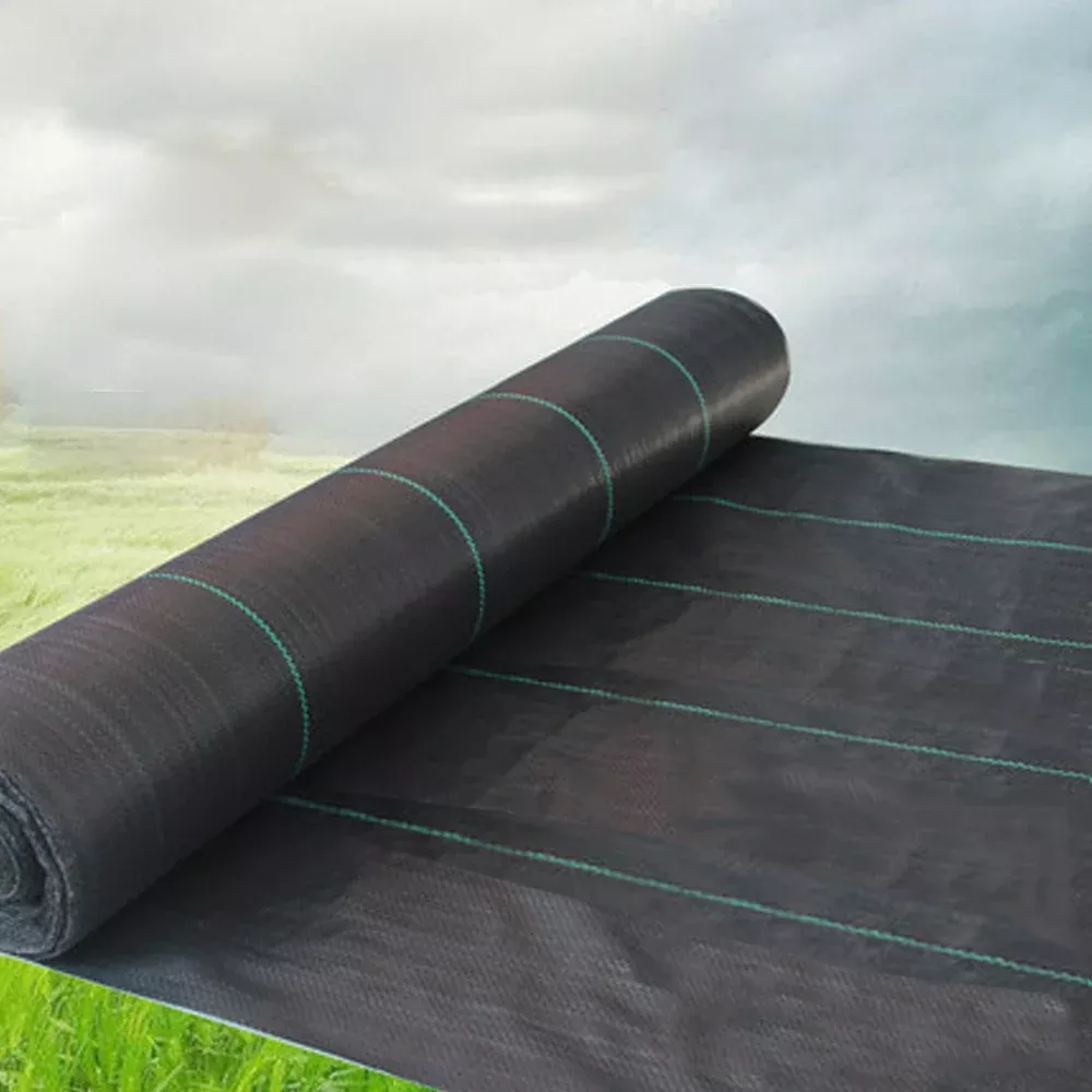Woven Ground Weed Cover Landscape Weed Barrier Fabric 3.2 Ounce 4FT × 250FT