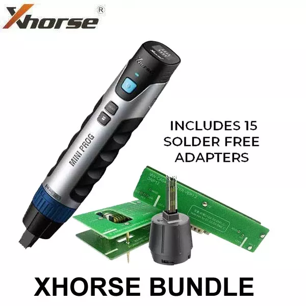 Xhorse - VVDI Mini PROG Pen EEPROM Programmer & Solder-Free Adapters & Cable Package Bundle